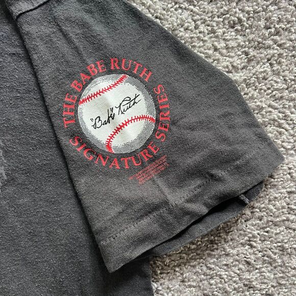 Vintage 1994 The Babe Ruth Signature Series T Shirt Limited Edition Black Sz L - Picture 3 of 10